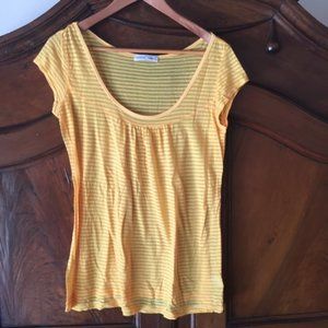 Rebecca Beeson Supima LIghtweight Yellow Top Tee